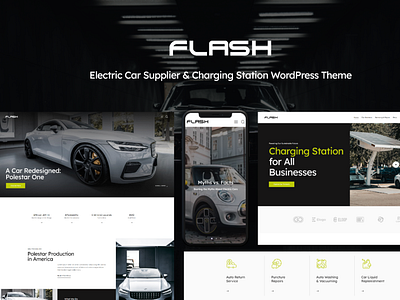 The Flash - Electric Car Supplier & Charging Station WP Theme