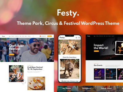 Festy - Theme Park, Circus & Festival WordPress Theme blog business design web design webdesign wordpress wordpress theme wordpress themes