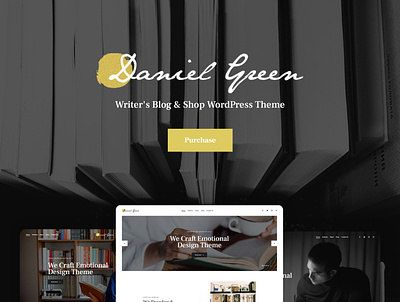 Blog for Writers and Journalists With Bookstore WordPress Theme blog business design illustration logo web design webdesign wordpress wordpress theme wordpress themes