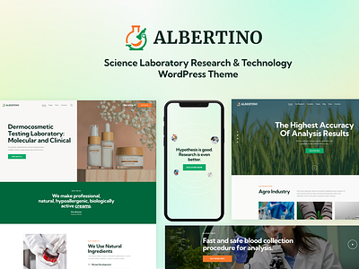 Science Laboratory Research & Technology WordPress Theme