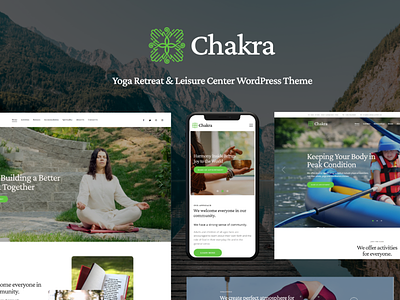 Chakra - Yoga Retreat & Leisure Center WordPress Theme business web design webdesign wordpress wordpress theme wordpress themes