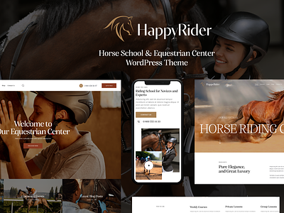 Happy Rider - Horse School & Equestrian Center WordPress Theme