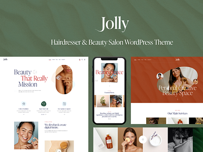 Joly - Hairdresser & Beauty Salon WordPress Theme blog business design illustration logo web design webdesign wordpress wordpress theme wordpress themes