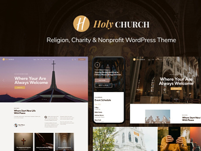 Holy Church | Religion, Charity & Nonprofit WordPress Theme blog business design illustration logo web design webdesign wordpress wordpress theme wordpress themes