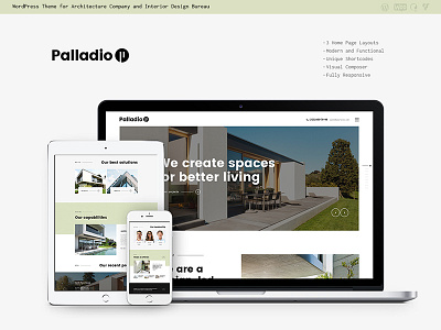 Palladio | Interior Design & Architecture Theme architect architecture blog blogging design design studio portfolio remodeling