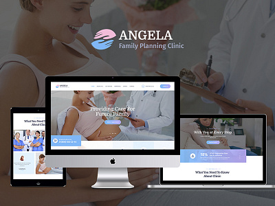 Angela | Family Planning Clinic WP Theme family planning fertility health hospital medical web design wordpress theme