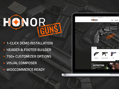 Honor | Shooting Club & Weapon Store Theme
