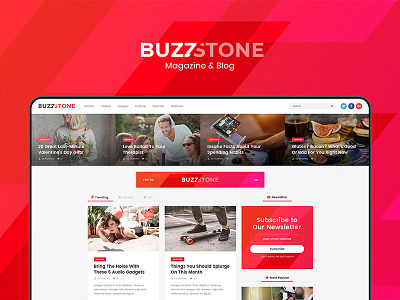 Buzz Stone - Magazine & Viral Blog WordPress Theme fashion lifestyle newspaper rating review sharing shop social sharing store viral blog viral content viral lists viral magazine