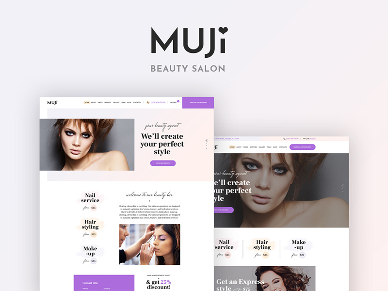 Muji - Beauty Shop and Spa Salon WordPress Theme spa wordpress theme beauty salon wordpress theme beauty shop wordpress theme beauty wordpress theme spa salon wordpress theme