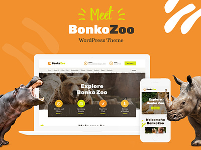 Bonko | Safari & Zoo WordPress Theme design web design webdesign wordpress wordpress theme wordpress themes