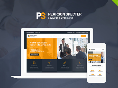 Pearson Specter | WordPress Theme for Lawyer & Attorney business law web design webdesign wordpress wordpress theme wordpress themes
