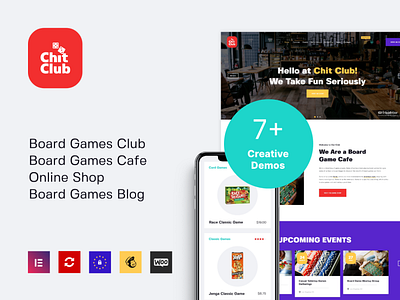 Chit Club | Board Games WordPress Theme blog blogging business design e commerce webdesign wordpress theme wordpress themes