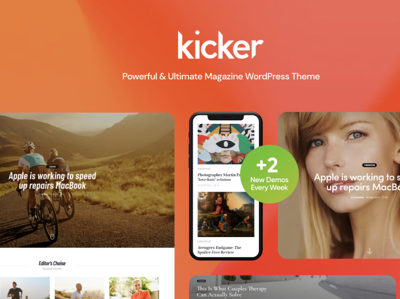 Kicker Multipurpose Blog WordPress Theme