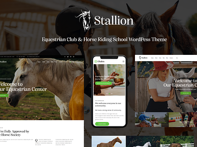 Stallion - An Equestrian Club and Horse Riding School WP Theme web design web development wordpress wordpress theme wordpress themes
