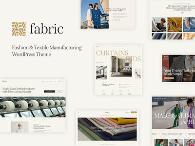 Fabric - Fashion & Textile Manufacturing WordPress Theme design illustration web design web development webdesign woocommerce wordpress wordpress theme wordpress themes
