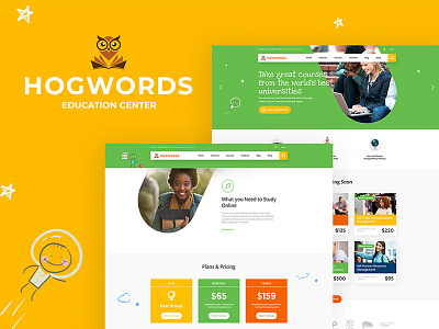 Hogwords | Education Center WordPress Theme classes college courses e learning education education center wordpress theme education wordpress theme web design web development webdesign wordpress wordpress theme