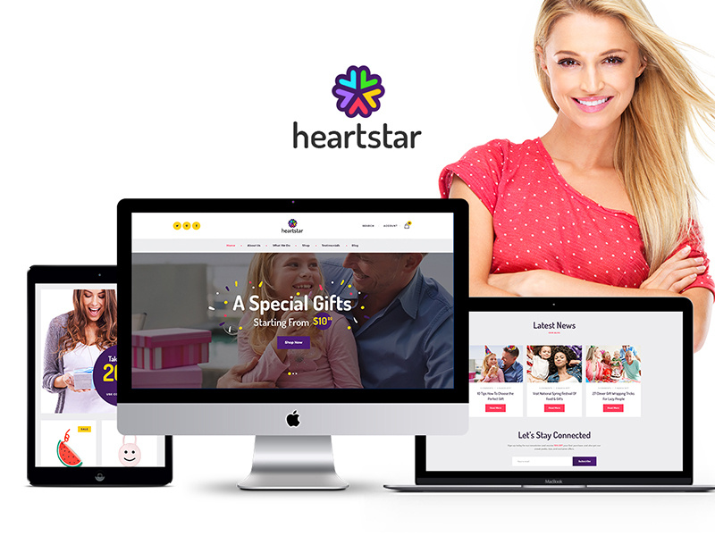 HeartStar | Gift Shop & Event WordPress Theme wordpress themes wewbdesign web design wordpress theme gift shop wordpress theme event wordpress theme gift shop event wordpress theme