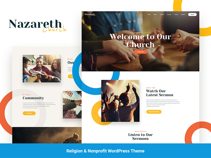 Nazareth | Church & Religion WordPress Theme wordpress templates wordpress template wordpress themes religion wordpress theme church wordpress theme