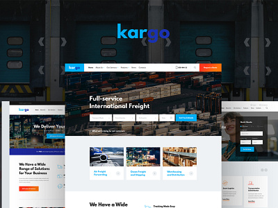 Kargo | Logistics & Transportation PSD Template