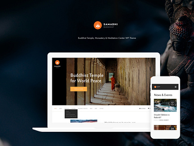 Samadhi | Oriental Buddhist Temple WordPress Theme