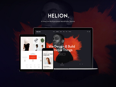 Helion | Personal Creative Portfolio WordPress Theme + Store web design web development webdesign woocommerce wordpress wordpress theme wordpress themes