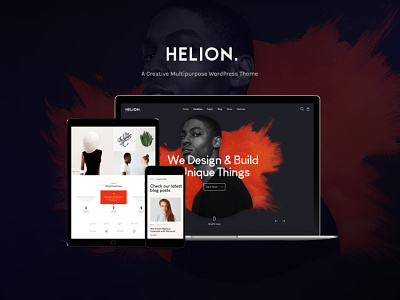 Helion | Personal Creative Portfolio WordPress Theme + Store