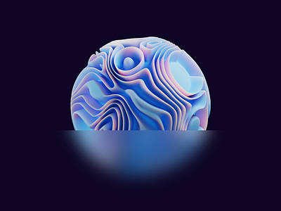 Sphere 3d blender design illustration