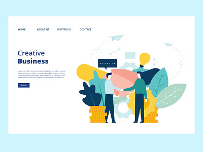 Teamwork Landing Page Template