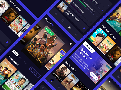 SalamaTV Islamic Movie App UI Design Exploration