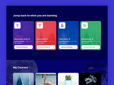 learn dark mode exploration app course app dashboard design e learning education app learning app ui ux web