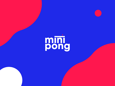 Mini Pong Logo brand branding branding agency dribbble icon illustration logo typography vector