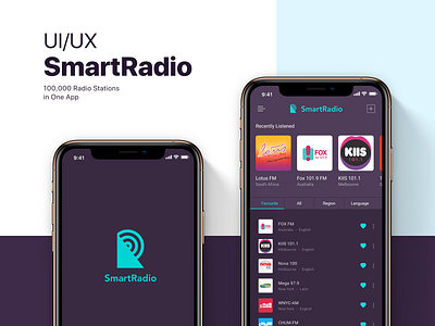 UI/UX/Interaction Design for Online Radio Mobile App kaniskar mobile app design radio ui kit ui ux design uiux user interface