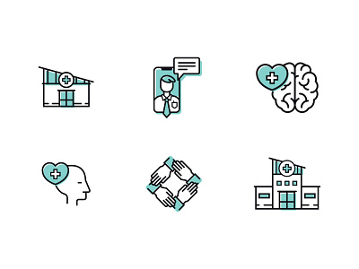 Illustrative Icons – Healthcare graphic design iconography icons illustration