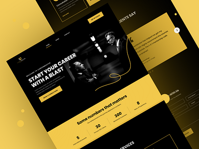 Career Consultancy Landing Page career consultancy minimal ui ui design uiux