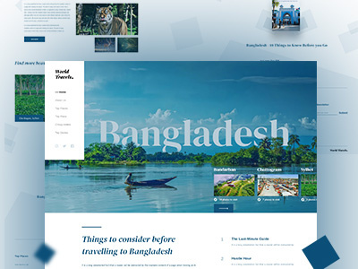 World Travels design flat graphic design minimal typography ui ui design uiux vector web web design