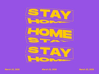 Stay Home aftereffects kinetic motion graphics typography