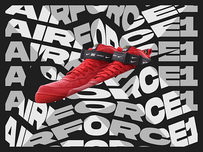 Nike Air Force 1 after effects air force masks motion graphics nike typography