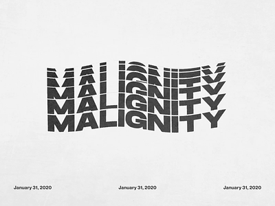 Malignity Indignity Animosity after effects kinetic motion graphics poster typography
