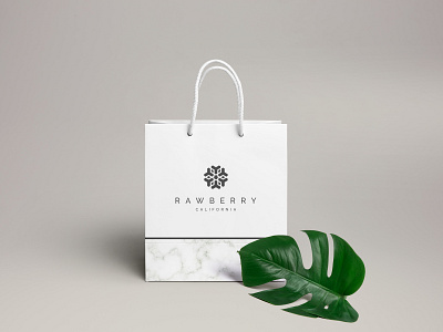 Rawberry Shopping Bag bag branding concept creative design design graphic packaging packaging design shopping bag design