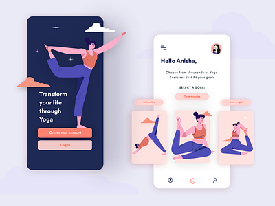 Yoga app onboarding