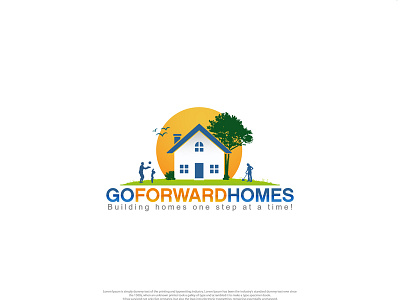 Go Forward Homes brandidentity branding design graphic design icon illustration logo real estate vector