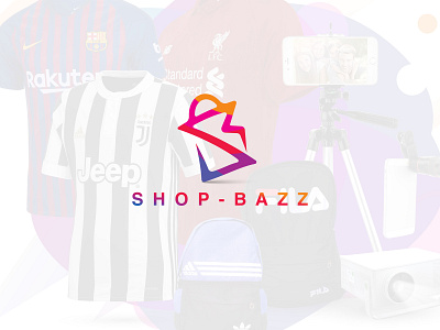 Shop Bazz Logo b2b brandidentity branding design ecom ecommerce graphic design icon illustration jersey logo shop shopping vector