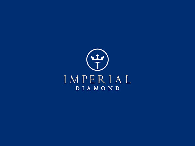 Imperial Diamond Logo Design brandidentity branding crown design diamond expensive graphic design icon illustration imperial logo luxurious luxury real estate royal blue royal logo vector