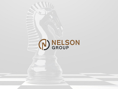 Nelson Group logo design branding business consultancy design graphic icon knight logo vector