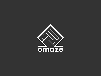 Omaze amze art black brand coreldraw design logo omega vector