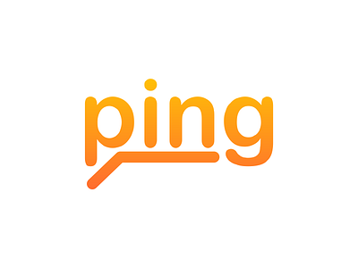 Ping art brand chat design identity logo thirtylogos