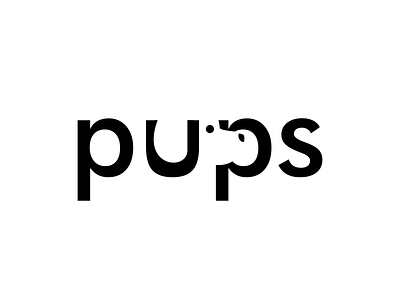 Pups art brand design dog identity logo thirtylogos