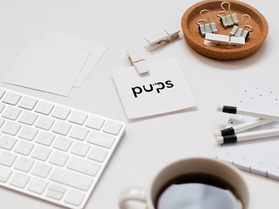 Pups (mockup) art brand design dog identity logo thirtylogos