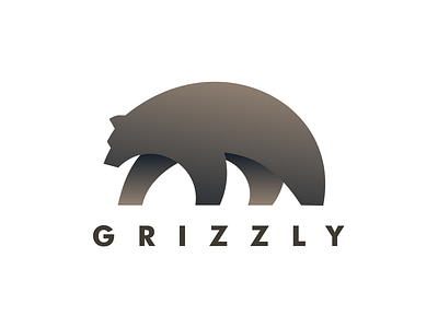 Grizzly animal art brand coreldraw design logo minimalist vector