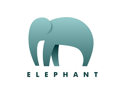 Elephant animal art brand coreldraw design logo minimalist vector